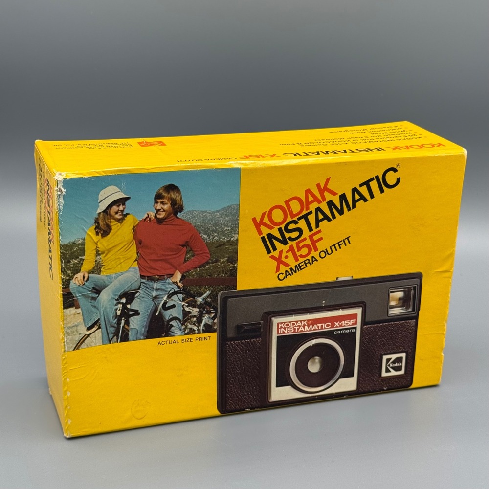 Vintage Kodak Instamatic X-15F Camera Outfit 1976 Retro 126 Film Kit Boxed USA